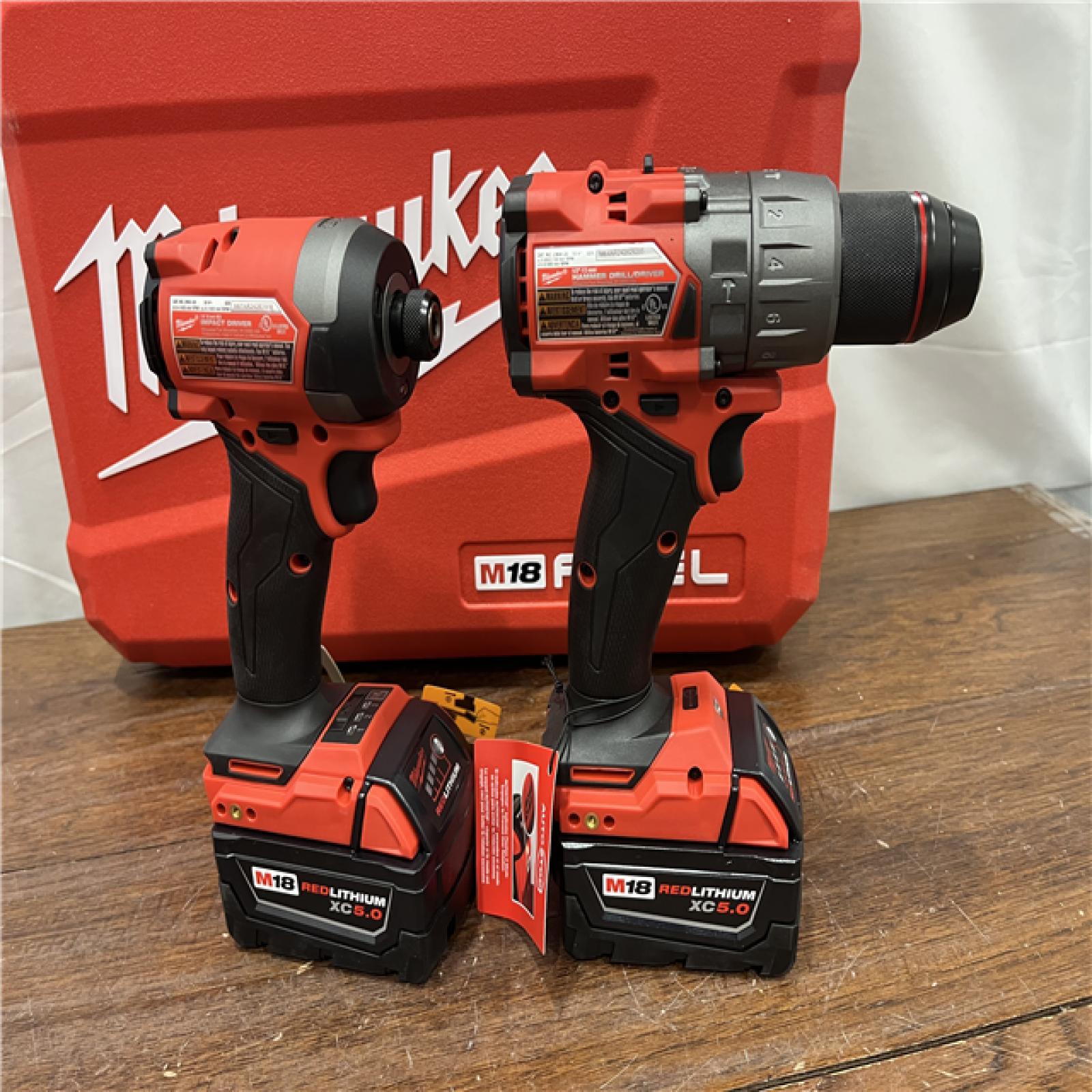 AS-ISM18 FUEL 18V Lithium-Ion Brushless Cordless Hammer Drill and Impact Driver Combo Kit (2-Tool) with 2 Batteries