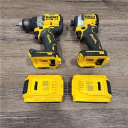 AS-IS 20V MAX XR Cordless Drill/Driver, ATOMIC Impact Driver 2 Tool Combo Kit, (2) 2.0Ah Batteries, Charger, and Bag