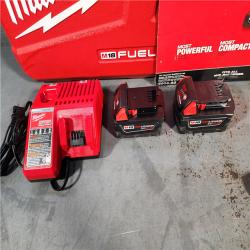 HOUSTON LOCATION - AS-IS Milwaukee 2904-22 Hammer Drill Driver Kit with Batteries  Charger & Tool Case  Red