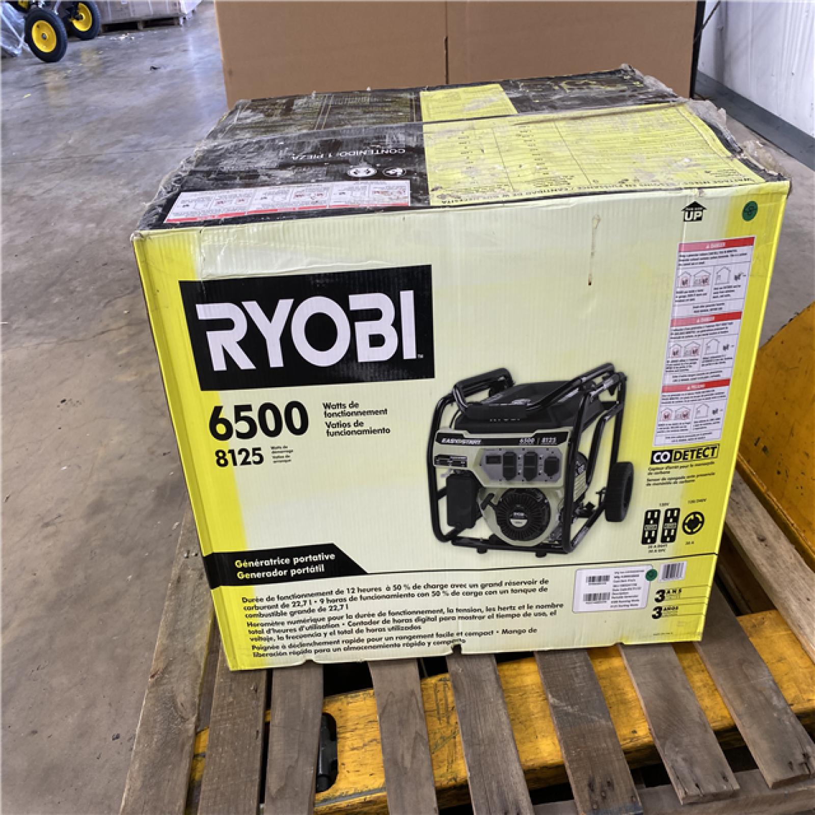 Houston Location AS IS - Ryobi 6500 watts Generator