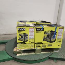 Dallas Location - As-Is Ryobi 2300-Watt Bluetooth Inverter Generator(Lot Of 4)