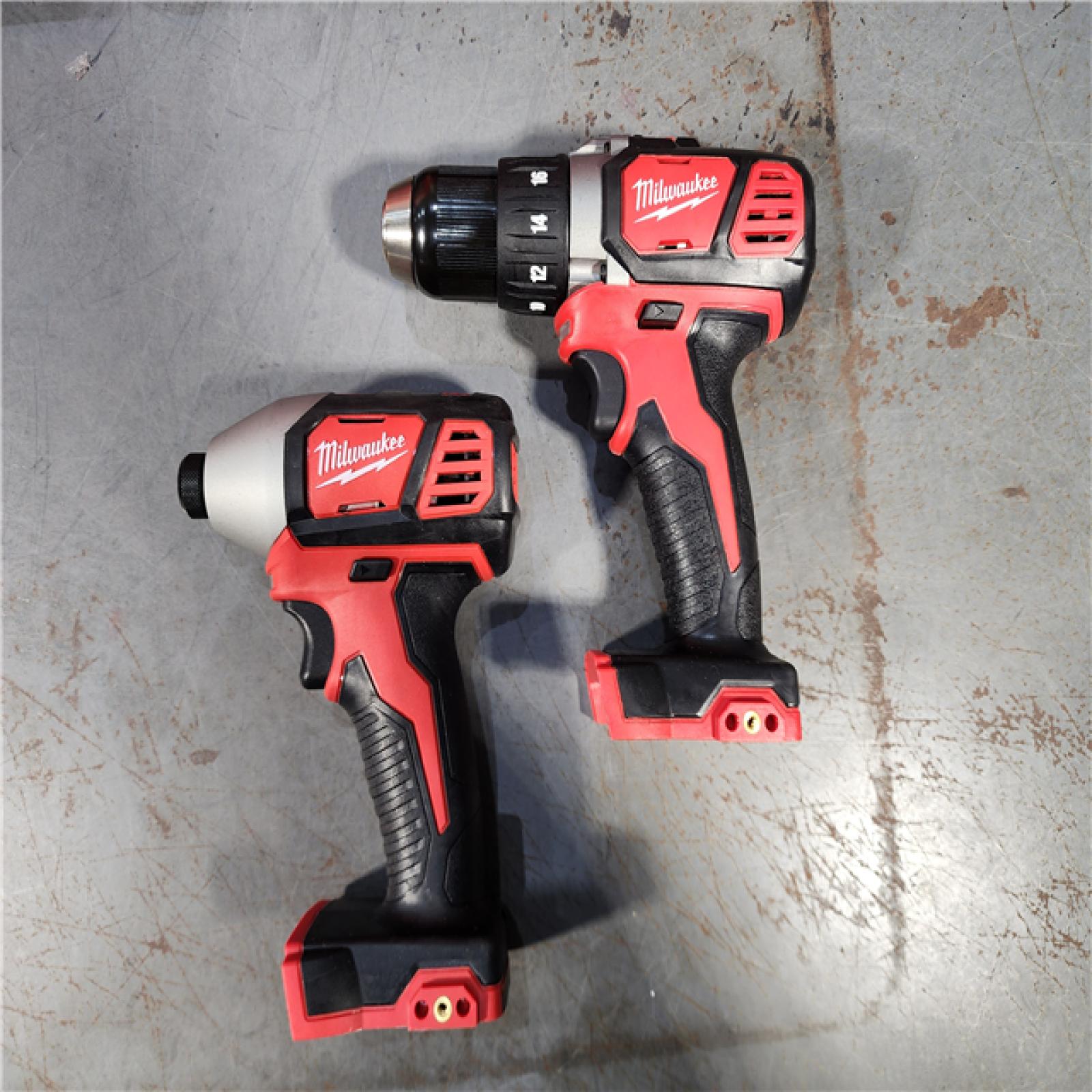 HOUSTON LOCATION - AS-IS M18 18V Lithium-Ion Brushless Cordless Compact Drill/Impact Combo Kit (2-Tool) W/(2) 2.0 Ah Batteries, Charger & Bag