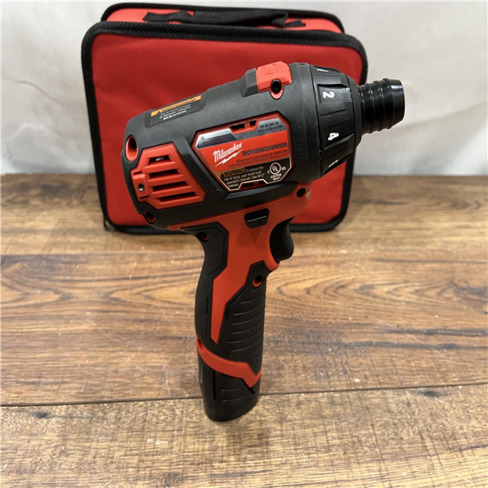 AS IS Milwaukee 2401-22 - M12 12V Cordless Screwdriver Kit