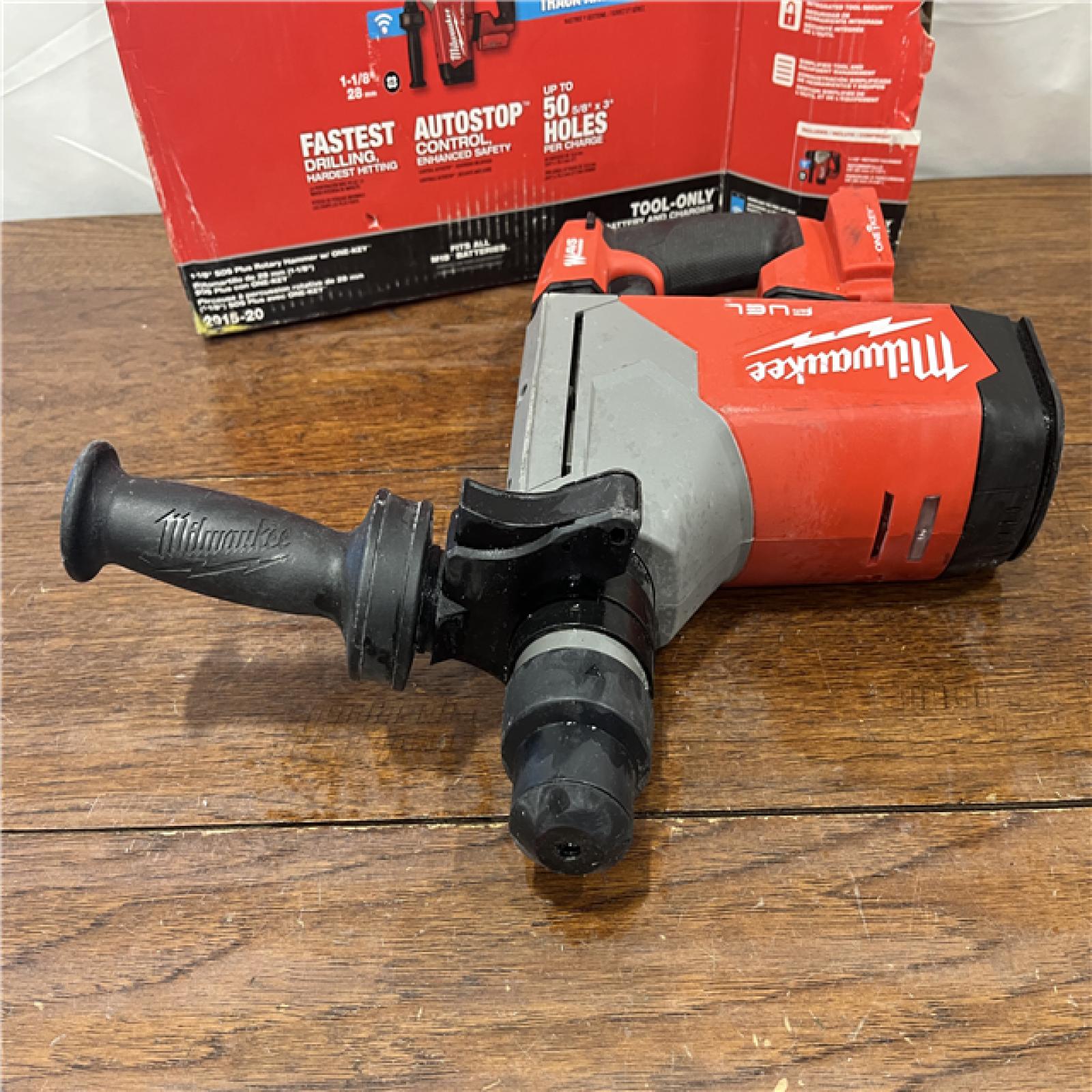 AS-ISMilwaukee 2915-20 M18 FUEL 18-Volt Lithium-Ion Brushless Cordless SDS-Plus 1-1/8 in. Rotary Hammer Drill (Tool-Only)