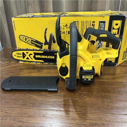 AS-IS DEWALT 20V MAX 12in. Brushless Cordless Battery Powered Chainsaw (Tool Only)