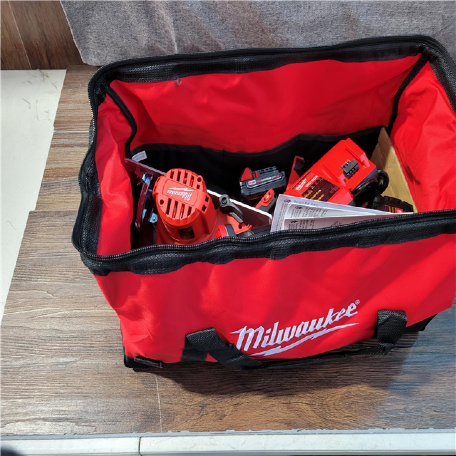 CALIFORNIA NEW MILWAUKEE M18 5-TOOL COMBO KIT (2 BATTERIES, 1 CHARGER, AND BAG INCLUDED)