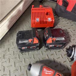 HOUSTON LOCATION - AS-IS Milwaukee M18 Brushed Cordless Variable Speed LED Light (7-Tool) Combo Kit