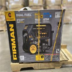 DALLAS LOCATION - Firman Hybrid 7500-Watt Dual Fuel (Gasoline/Propane) Portable Generator