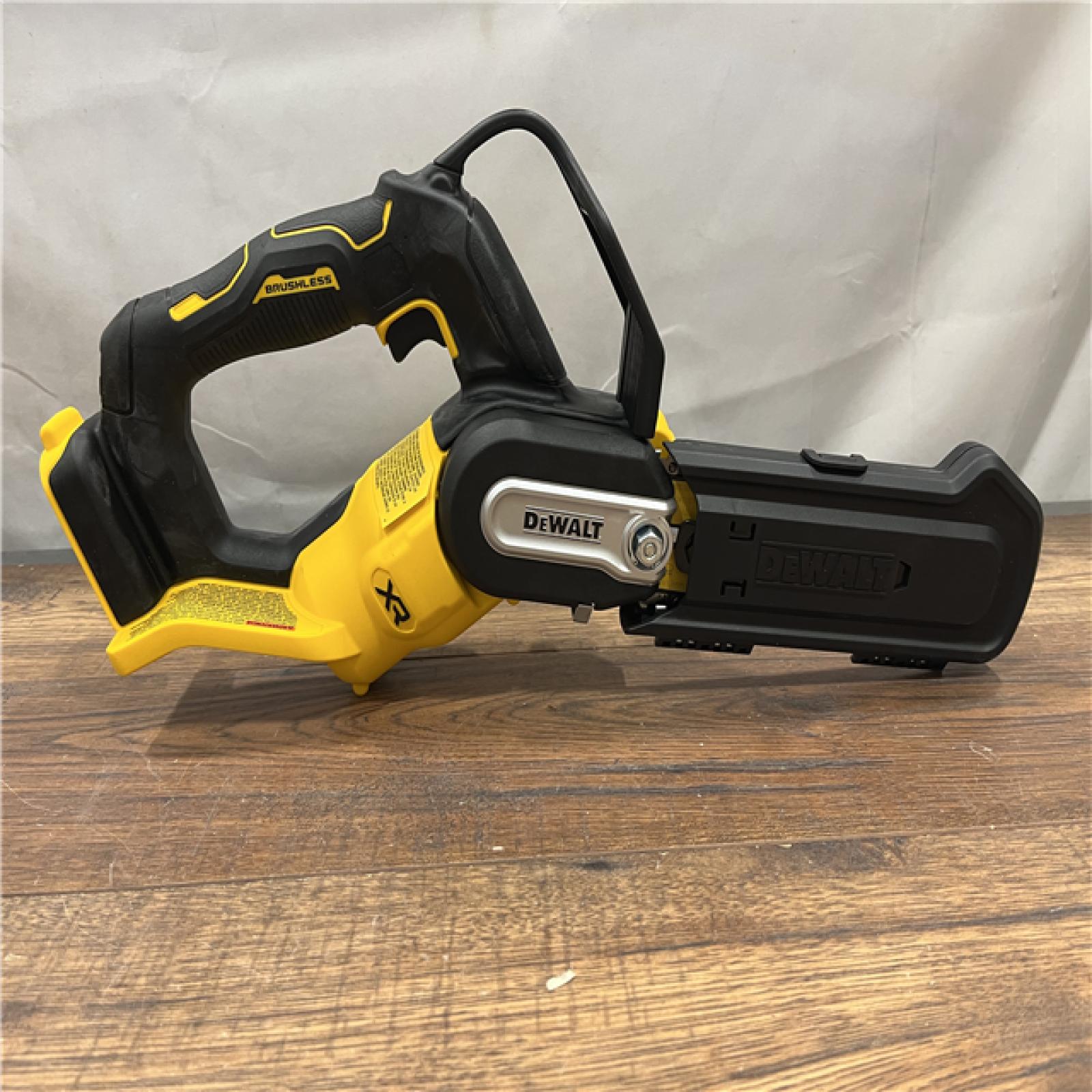 AS-IS DEWALT 20V MAX 8 in. Brushless Cordless Battery Powered Pruning Chainsaw (Tool Only)