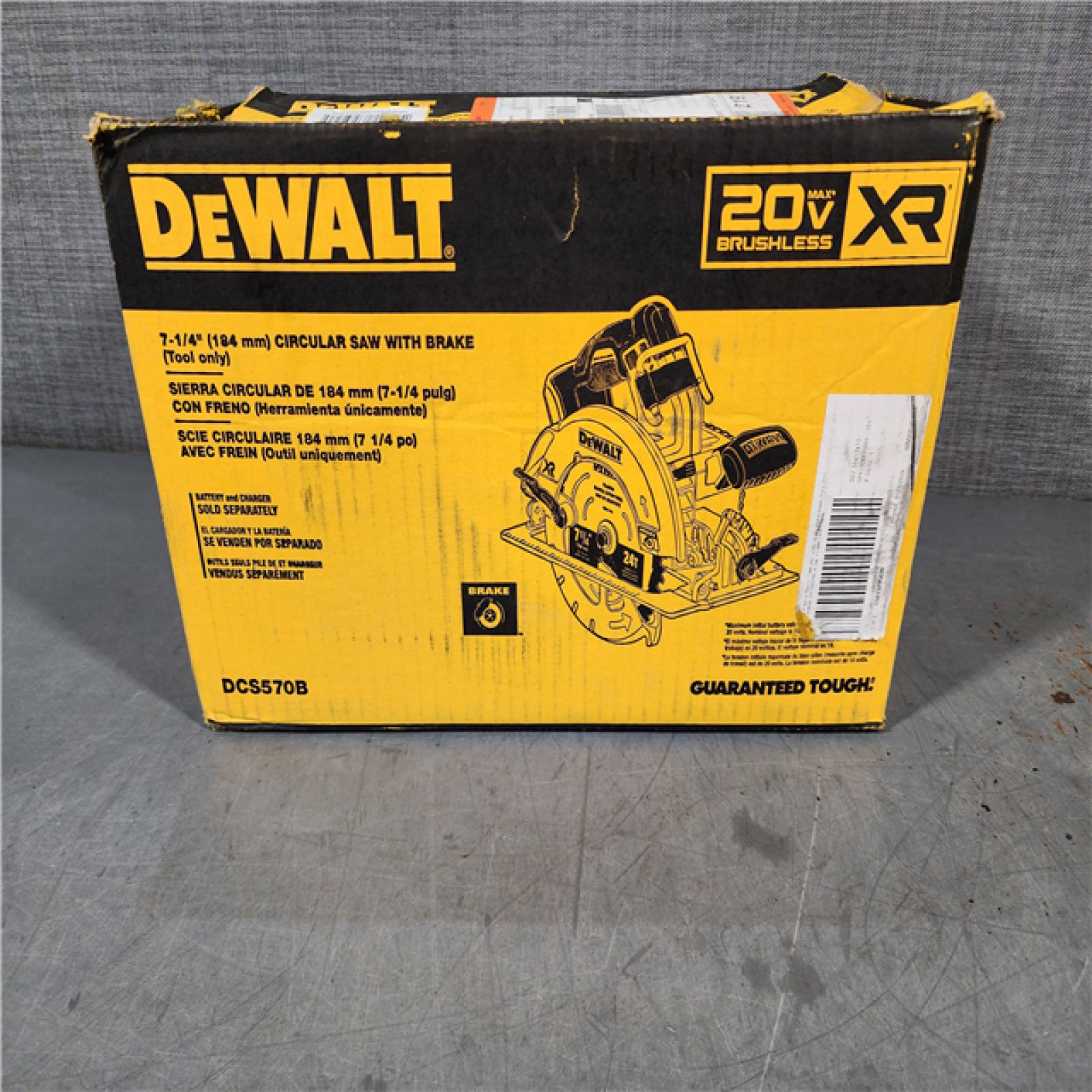 HOUSTON LOCATION - AS-IS DEWALT  20V MAX XR Cordless Brushless Circular Saw (Tool Only)