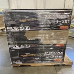 DALLAS LOCATION- Blackstone 36 Culinary Omnivore Griddle with Hood 4-Burner Liquid Propane Flat Top Grill PALLET - (6 UNITS)