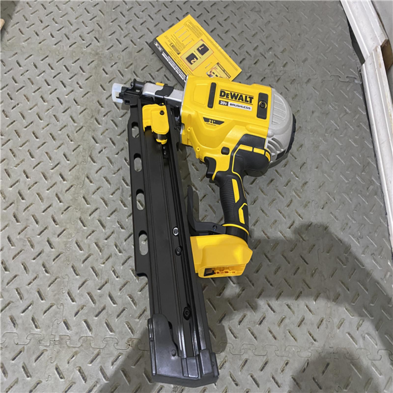 Houston location AS-IS DeWalt DCN21PLB 20V MAX 21-Degree Plastic Collated Framing Nailer (Bare Tool)