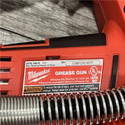 AS-IS MILWAUKEE M12 Cordless LITHIUM-ION Grease Gun