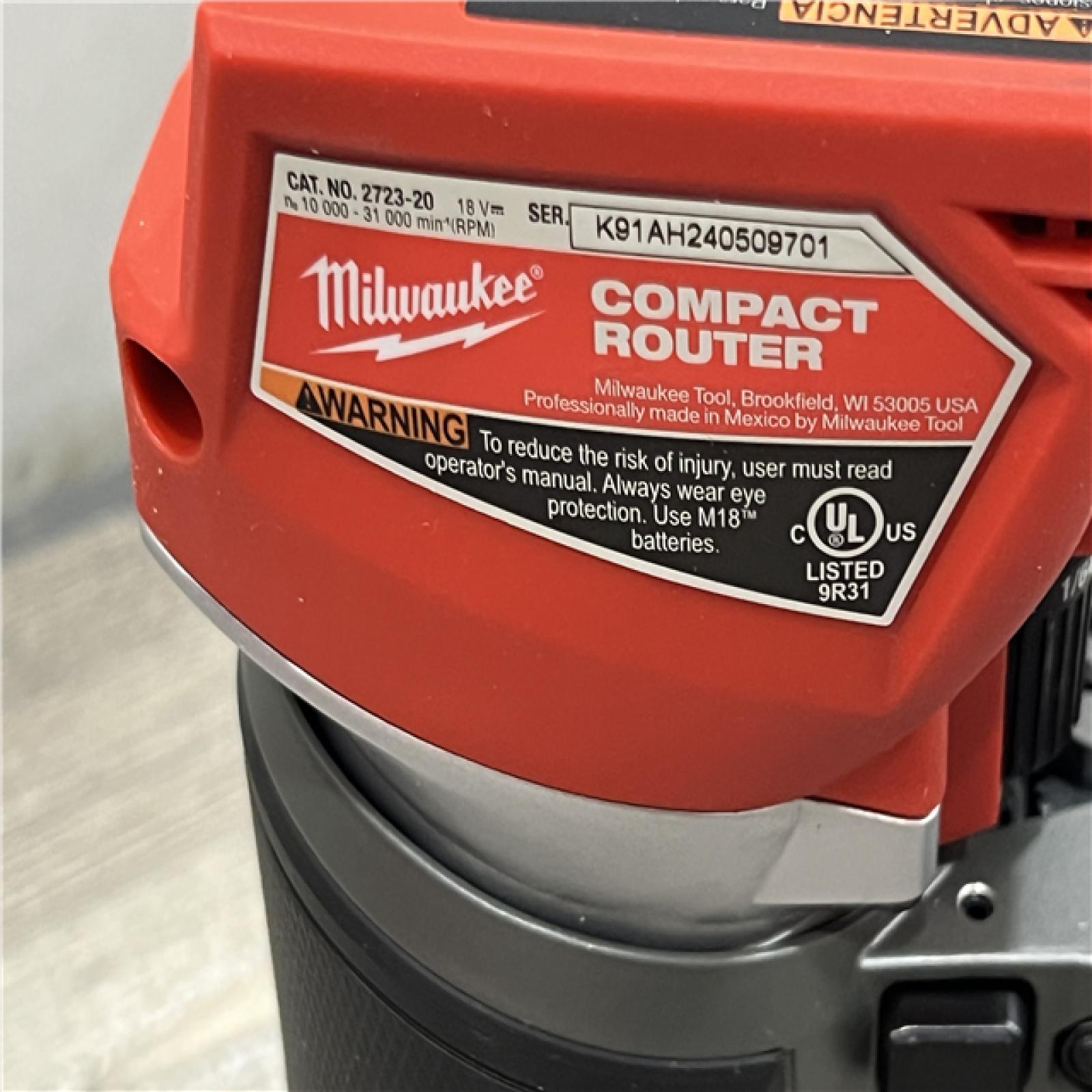 AS-IS Milwaukee M18 FUEL Compact Router Bare