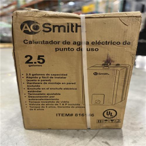 NEW! - A.O. Smith Signature 100 2.5-Gallon 1440-Watt 1 Element Point Of Use Electric Water Heater