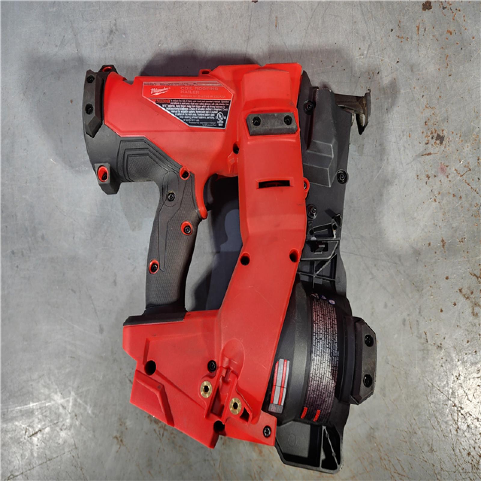 HOUSTON LOCATION - AS-IS M18 FUEL 18-Volt Lithium-Ion Brushless Cordless Coil Roofing Nailer (Tool Only)