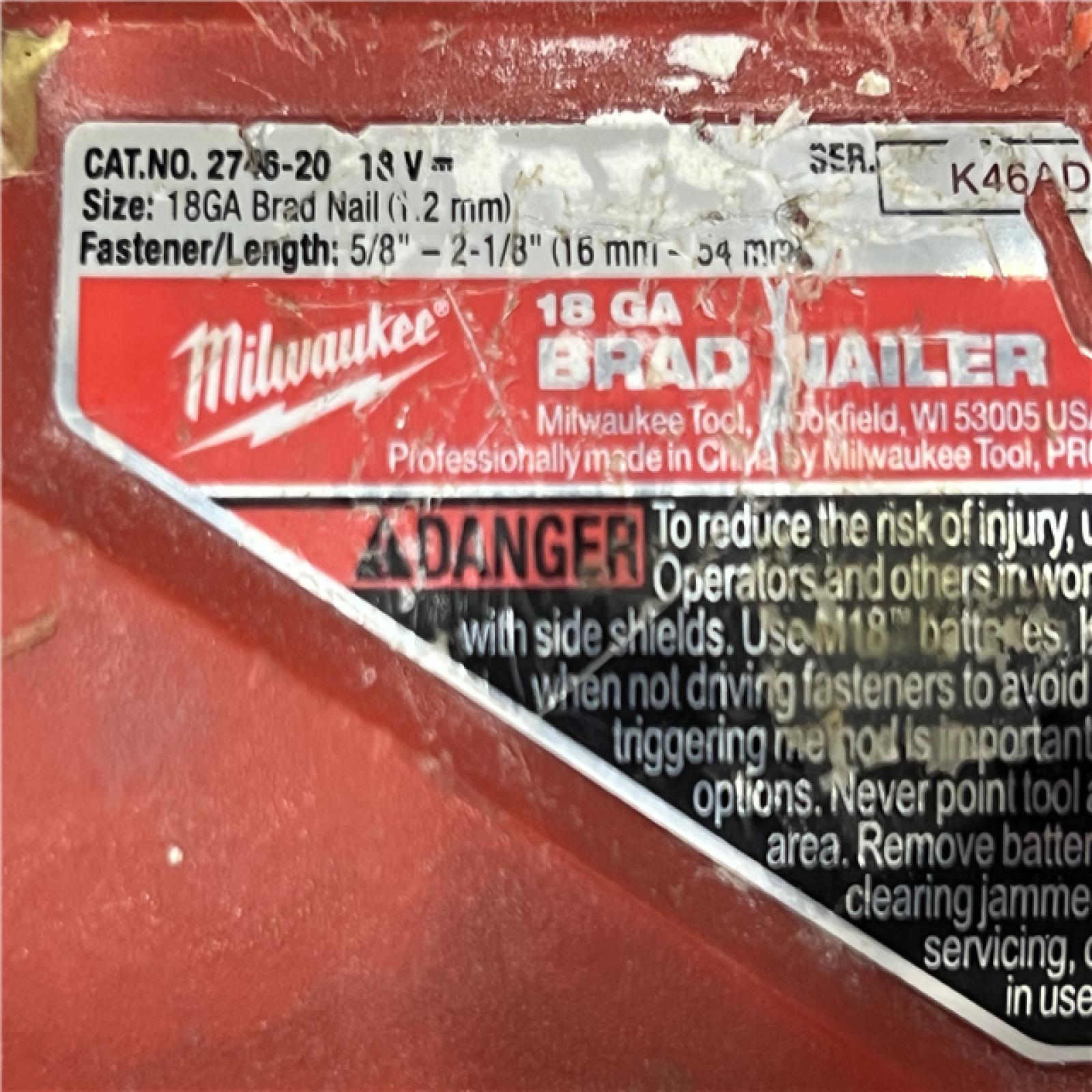 AS-IS Milwaukee M18 FUEL 18 Gauge Brad Nailer