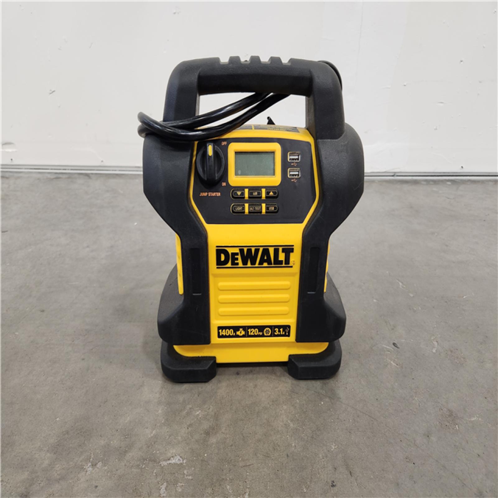 DEWALT 1600 Peak Amp Jump Starter with Digital Compressor and USB