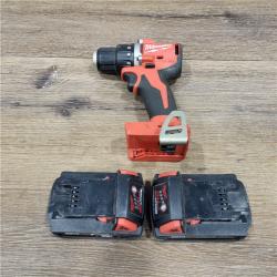 AS-IS Milwaukee M18 Compact Brushless Cordless 1/2 in. Drill/Driver Kit