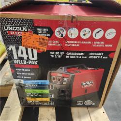 Dallas Location - As-Is Lincoln Electric Weld Pak 140 HD Wire-Feed Welder