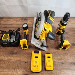 AS-IS DeWalt 20V MAX PowerStack Brushless Cordless (3-Tool) Combo Kit