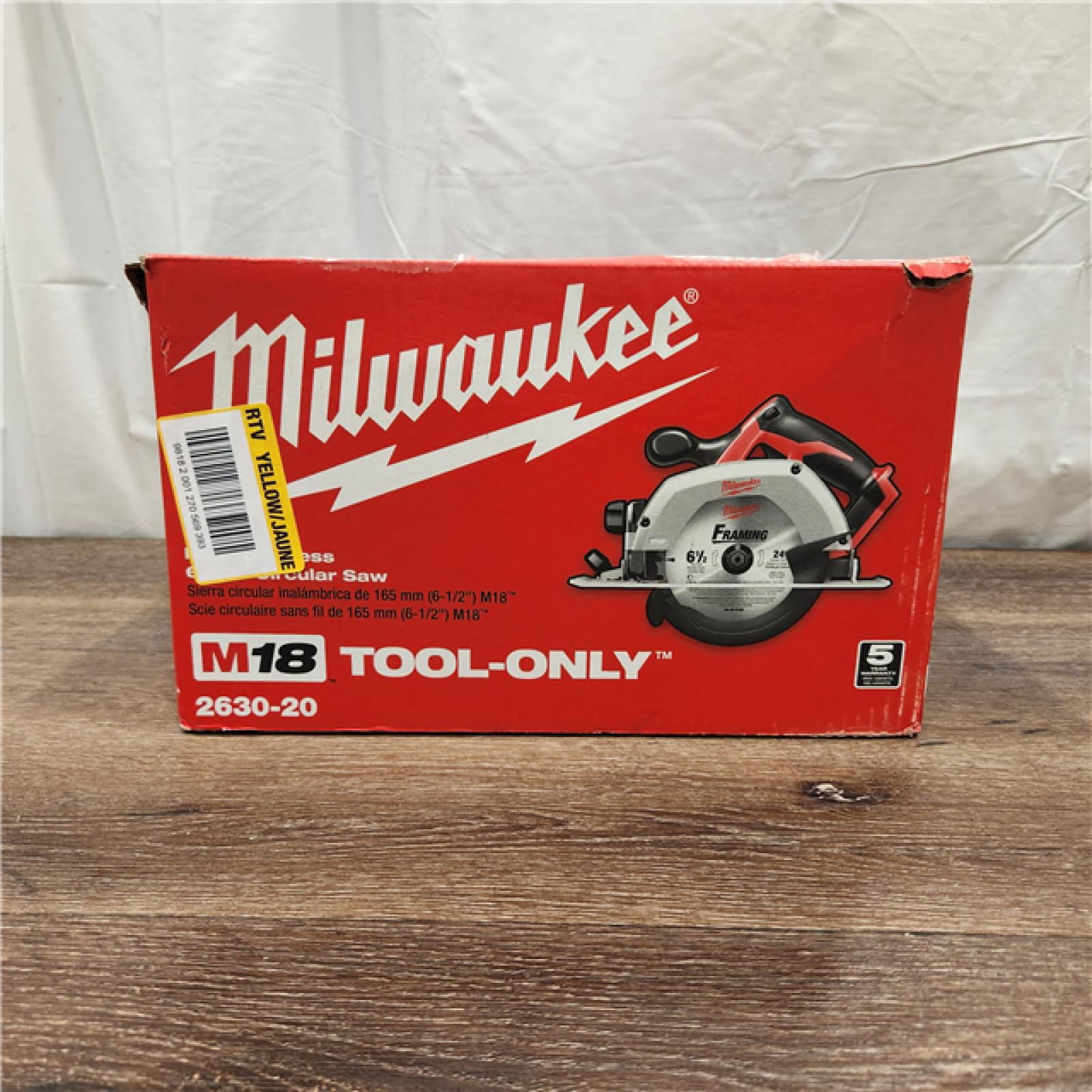 AS-IS Milwaukee 2630-20 M18 Cordless 6-1/2 Circular Saw Bare Tool Only - All