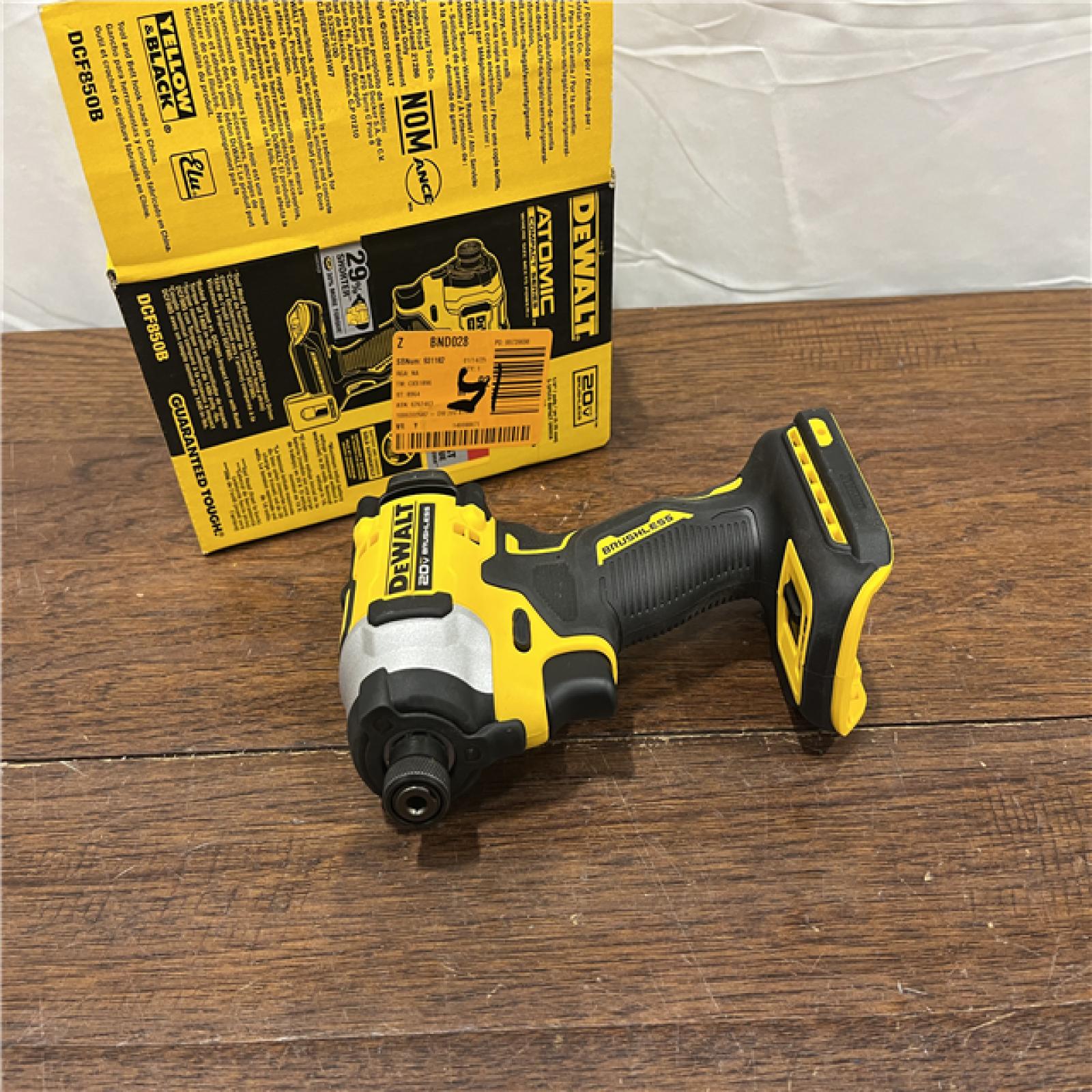 AS-ISDeWalt DCF850B 20V Cordless Brushless Compact 1/4 Impact Driver (Tool Only)