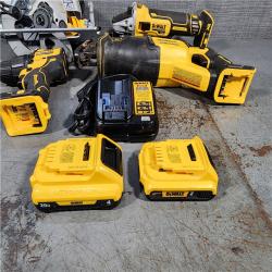 HOUSTON LOCATION - AS-IS DEWALT 5 TOOL COMBO KIT W/ (2) BATTERY & CHARGER