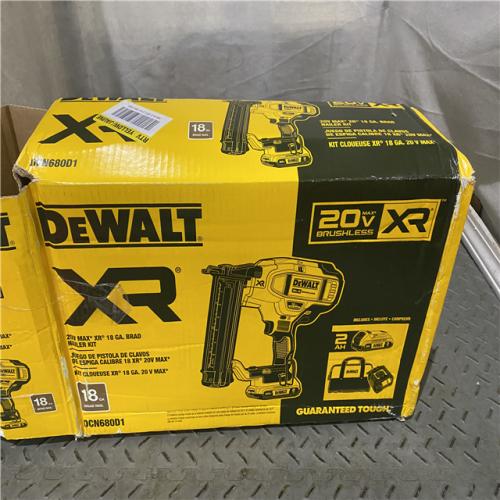 Houston location AS-IS DEWALT 20V MAX XR 18 Gauge Brad Nailer Kit