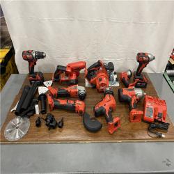 AS-IS M18 18-Volt Lithium-Ion Cordless Combo Kit (9-Tool) with (2) Batteries, Charger, and Tool Bag