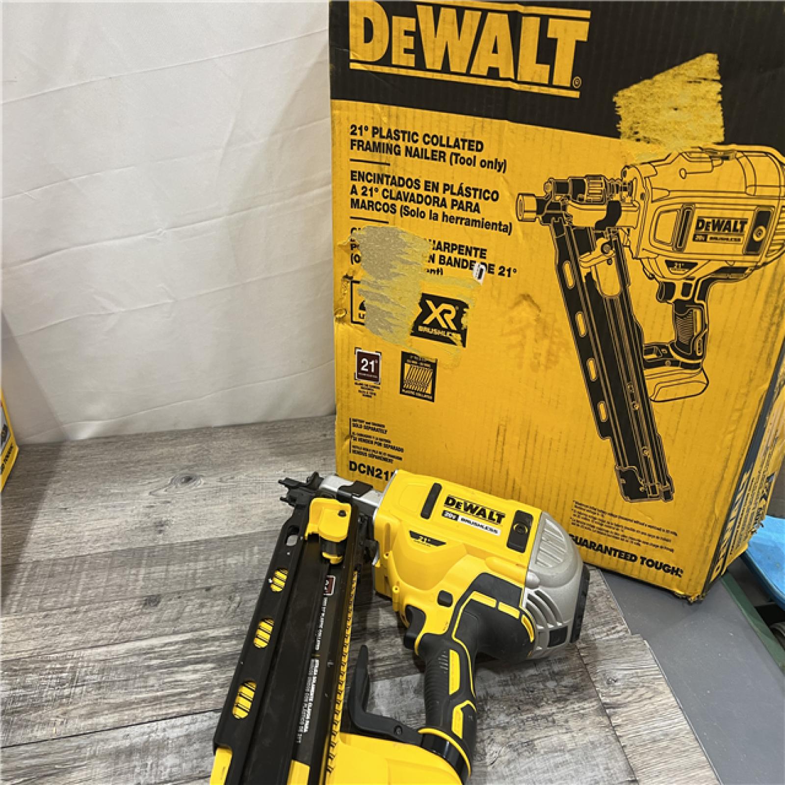 AS-IS DeWalt DCN21PLB 20V MAX 21-Degree Plastic Collated Framing Nailer (Bare Tool)