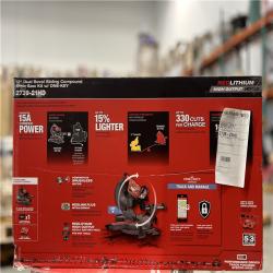 NEW! - Milwaukee M18 FUEL 18V Lithium-Ion Brushless Cordless 12 in. Dual Bevel Sliding Compound Miter Saw Kit with One 12.0Ah Battery