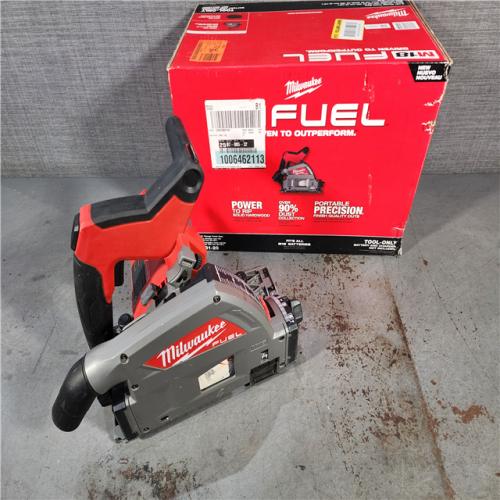 HOUSTON LOCATION - AS-IS Milwaukee M18 FUEL 18V Lithium-Ion Cordless Brushless 6-1/2 in. Plunge Cut Track Saw (Tool-Only)