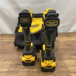 AS IS DEWALT 20V MAX XR Hammer Drill and ATOMIC Impact Driver 2 Tool Cordless Combo Kit with (2) 4.0Ah Batteries, Charger, and Bag