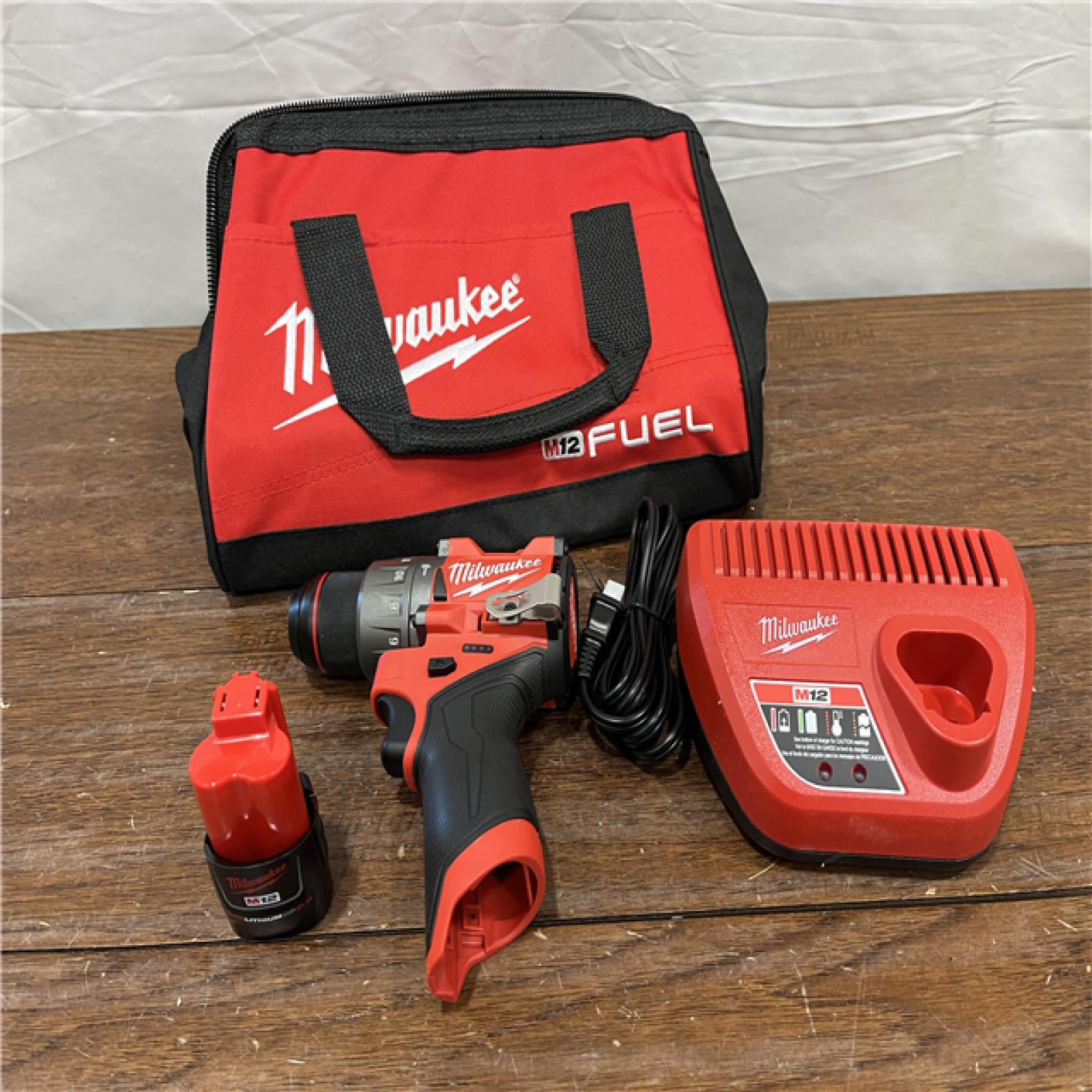 AS-IS Milwaukee 3497-22 12V Brushless Hammer Drill and Impact Driver Combo Kit