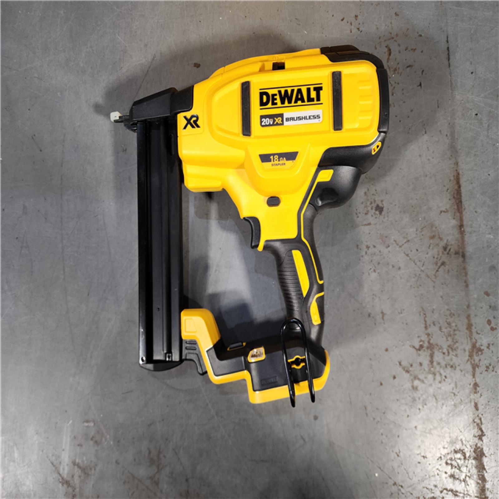 HOUSTON LOCATION - AS-IS DEWALT Cordless 18-Gauge Narrow Crown Stapler (Tool Only)