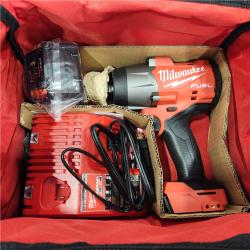 AS-IS Milwaukee M18 1/2 in. Cordless Brushless High Torque Impact Wrench Kit (Battery & Charger)