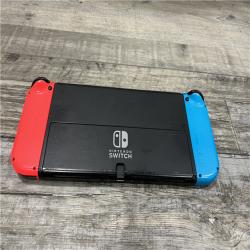 AS-IS Nintendo - Switch – OLED Model w/ Neon Red & Neon Blue