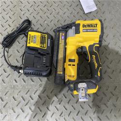 Houston location AS-IS DEWALT ATOMIC 20V MAX Lithium Ion Cordless 23 Gauge Pin Nailer Kit  Charger ONLY