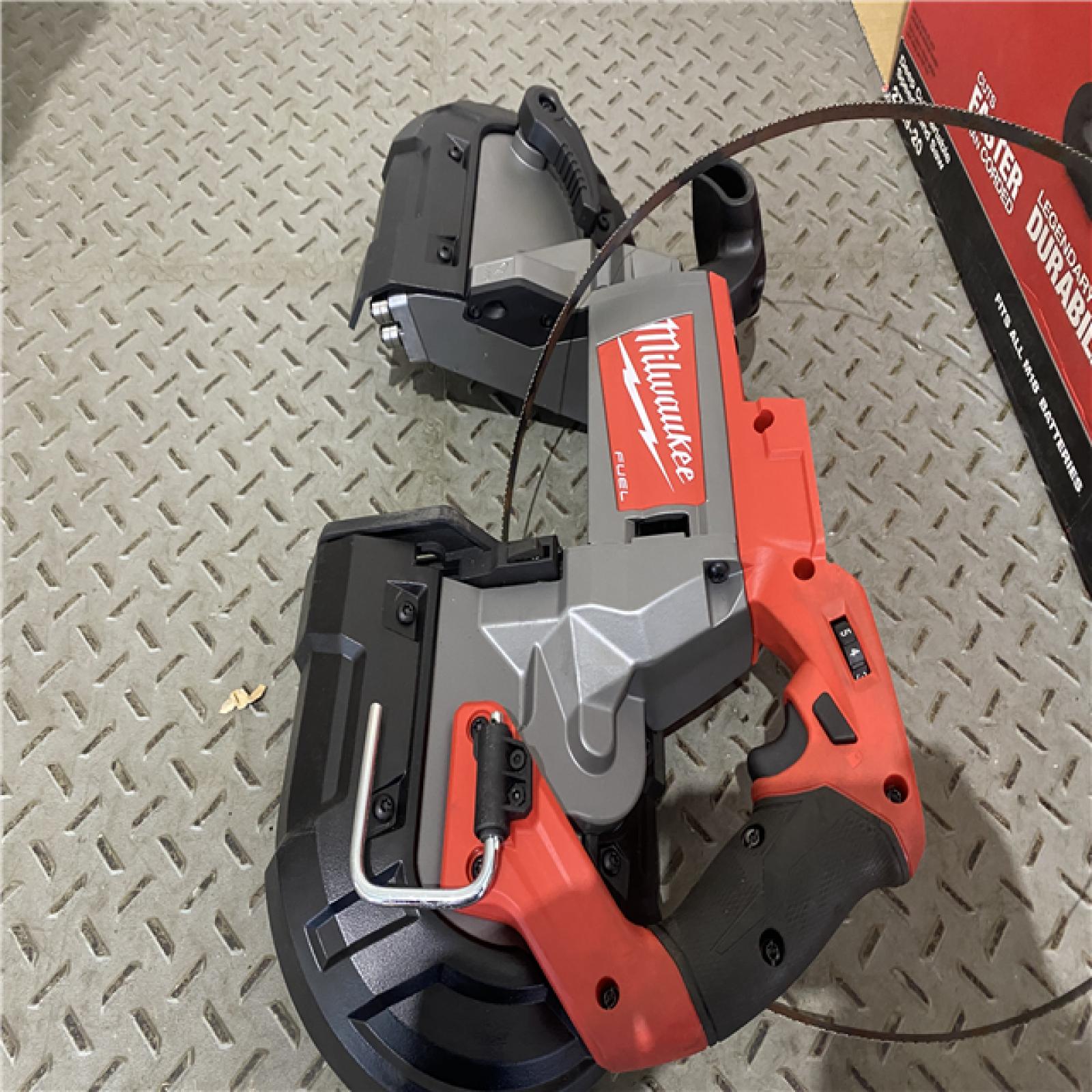 Houston location AS-IS Milwaukee 2729-20 - M18 Fuel 18V Cordless Brushless Band Saw Bare Tool