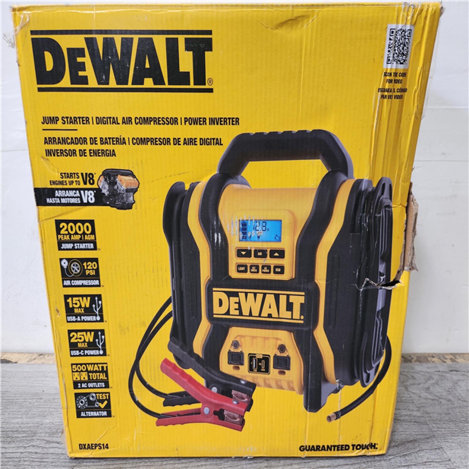 Phoenix Location DEWALT Portable Power 2000 Peak Amp Jump Starter w/Digital Compressor