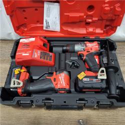 AS-IS M18 FUEL 18V Lithium-Ion Brushless Cordless Hammer Drill and Impact Driver Combo Kit (2-Tool) with 2 Batteries