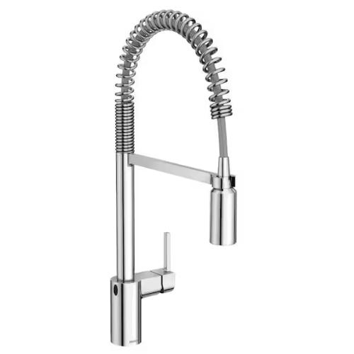 NEW! - MOEN Align 1-Handle Pre-Rinse Spring Pulldown Kitchen Faucet with MotionSense Wave and Power Clean in Chrome - (3 UNITS)