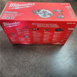 NEW! - Milwaukee M18 18V Lithium-Ion Brushless Cordless Hammer Drill and Circular Saw Combo Kit (2-Tool) with Two 4.0 Ah Batteries