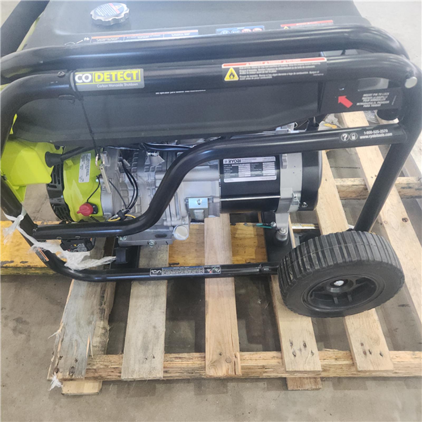 Houston Location - AS-IS Ryobi 6,500 Running Watts 8,125 Starting Watts Easy Start Generator