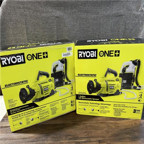 California NEW RYobi 1 Gallon 18V Electrostatic Sprayer, Includes (2) Batteries & Charger (2 Pieces)