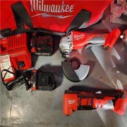 HOUSTON LOCATION - AS-IS (APPEARS LIKE NEW) Milwaukee M18 18-Volt Lithium-Ion Cordless Combo Kit (9-Tool) with (2) Batteries, Charger, and Tool Bag