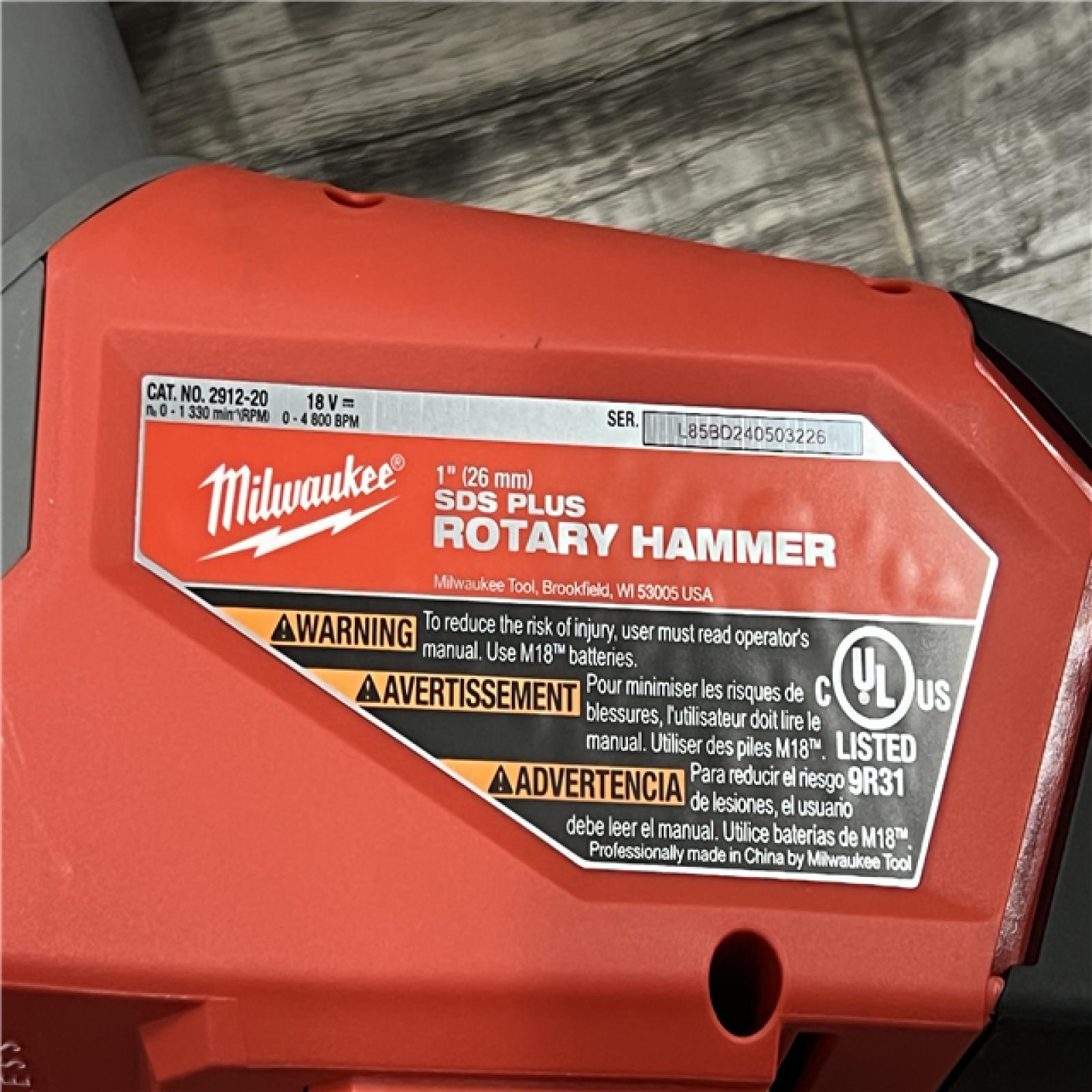 AS-IS Milwaukee M18 FUEL 1 SDS Plus Rotary Hammer