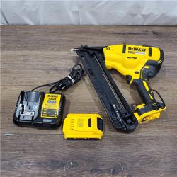 AS-IS DEWALT 20V MAX XR 15 Ga. Cordless 34 Deg Nailer 20 V