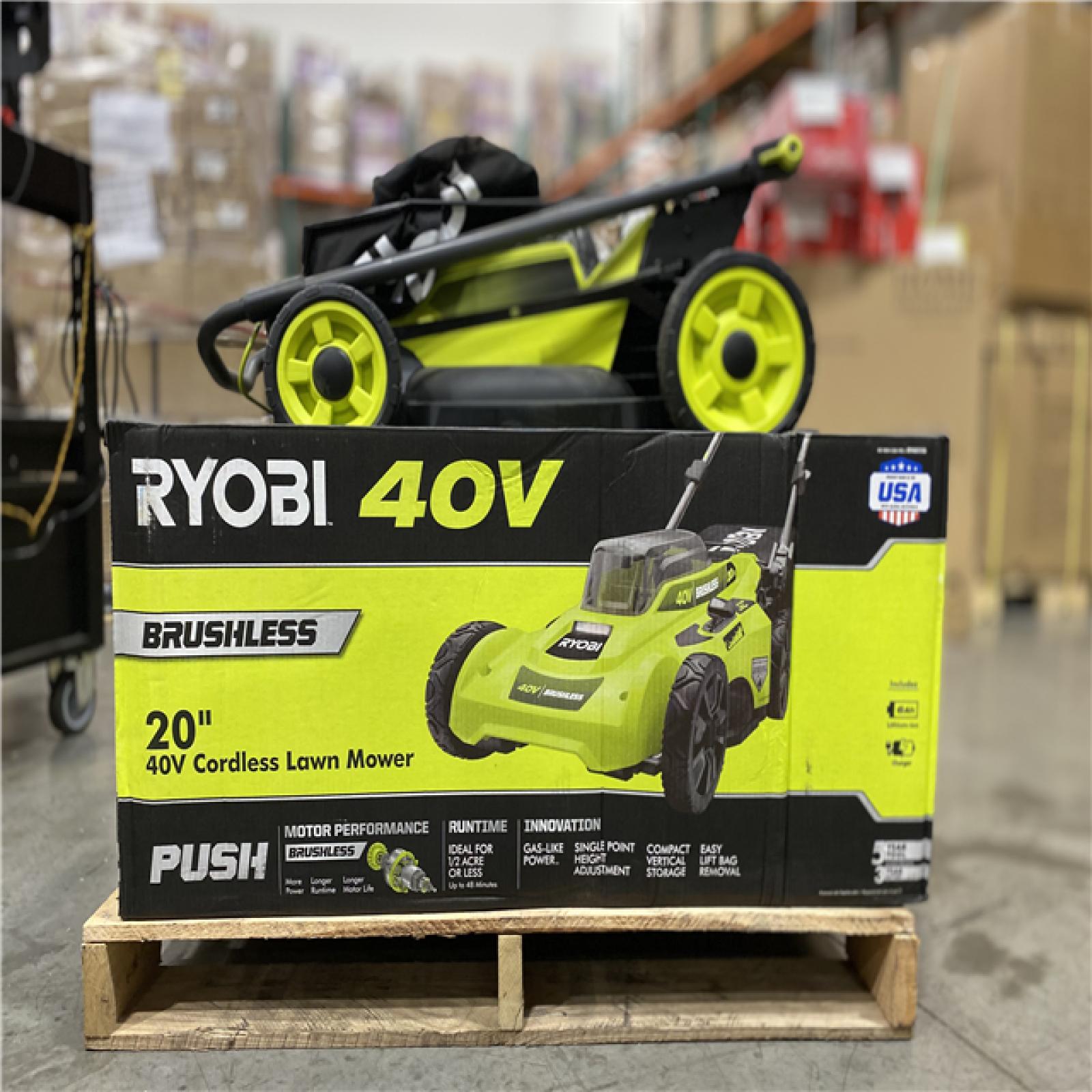 DALLAS LOCATION - RYOBI MOWER PALLET -(3 UNITS)